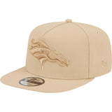 NFL Denver Broncos New Era Dry Wood 9FIFTY A-Frame Snapback Hat - Tan