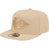 NFL Kansas City Chiefs New Era Dry Wood 9FIFTY A-Frame Snapback Hat - Tan