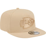 NFL Kansas City Chiefs New Era Dry Wood 9FIFTY A-Frame Snapback Hat - Tan