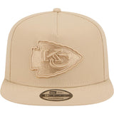 NFL Kansas City Chiefs New Era Dry Wood 9FIFTY A-Frame Snapback Hat - Tan
