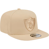 NFL Las Vegas Raiders New Era Dry Wood 9FIFTY A-Frame Snapback Hat - Tan