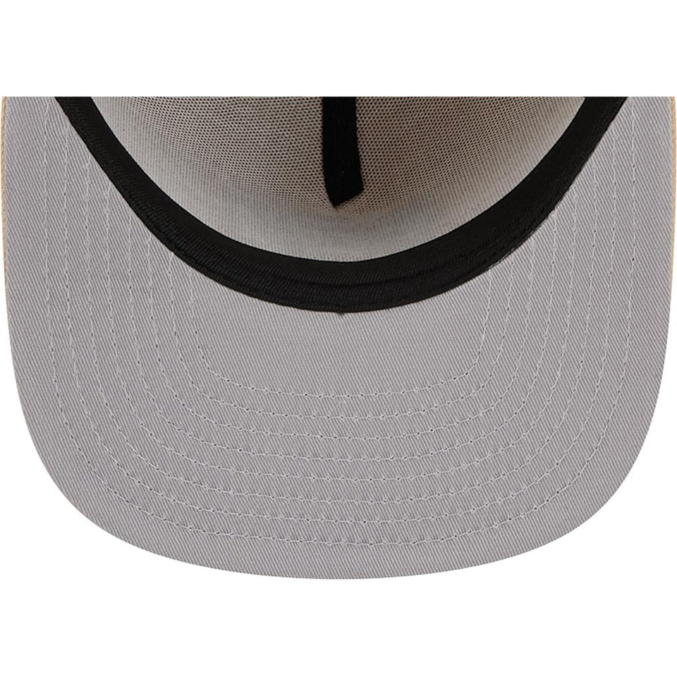 NFL Las Vegas Raiders New Era Dry Wood 9FIFTY A-Frame Snapback Hat - Tan