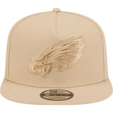 NFL Philadelphia Eagles New Era Dry Wood 9FIFTY A-Frame Snapback Hat - Tan