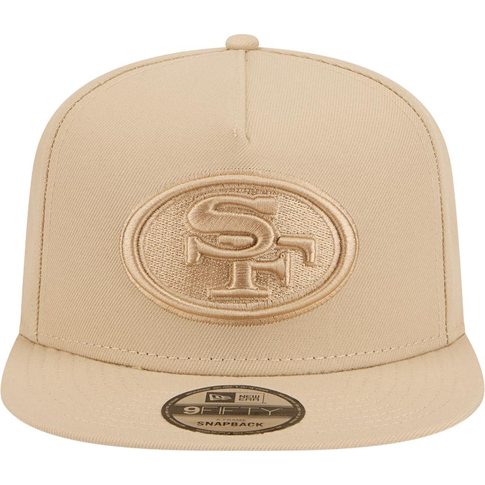 NFL San Francisco 49ers New Era Dry Wood 9FIFTY A-Frame Snapback Hat - Tan