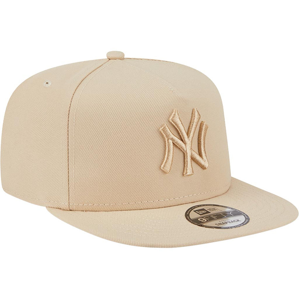 MLB New York Yankees New Era Dry Wood 9FIFTY A-Frame Snapback Hat - Tan