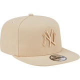 MLB New York Yankees New Era Dry Wood 9FIFTY A-Frame Snapback Hat - Tan