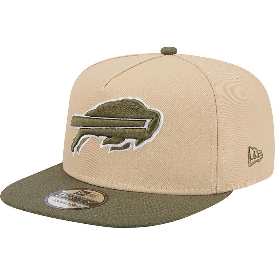 NFL Buffalo Bills New Era Two-Tone Drift Wood 9FIFTY A-Frame Snapback Hat - Tan