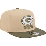 NFL Green Bay Packers New Era Two-Tone Drift Wood 9FIFTY A-Frame Snapback Hat - Tan