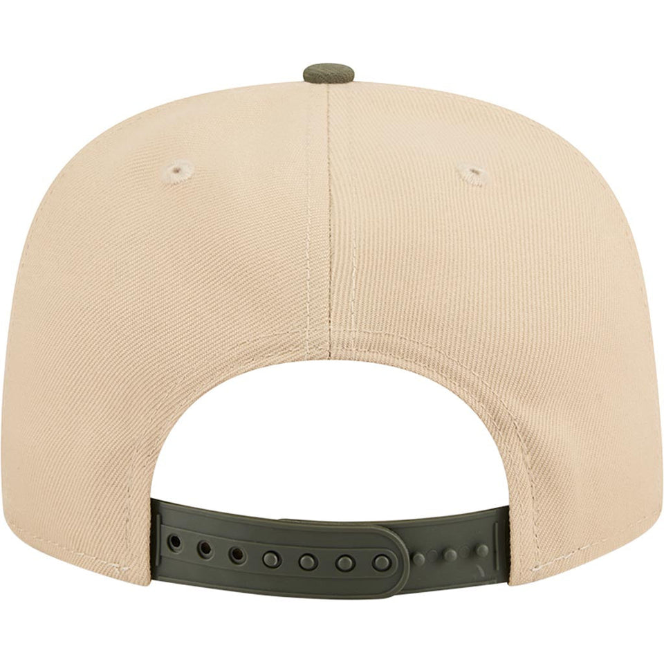 MLB New York Yankees New Era Two-Tone Drift Wood 9FIFTY A-Frame Snapback Hat - Tan