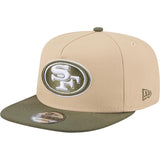 NFL San Francisco 49ers New Era Two-Tone Drift Wood 9FIFTY A-Frame Snapback Hat - Tan