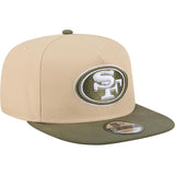 NFL San Francisco 49ers New Era Two-Tone Drift Wood 9FIFTY A-Frame Snapback Hat - Tan