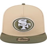 NFL San Francisco 49ers New Era Two-Tone Drift Wood 9FIFTY A-Frame Snapback Hat - Tan