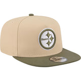 NFL Pittsburgh Steelers New Era Two-Tone Drift Wood 9FIFTY A-Frame Snapback Hat - Tan