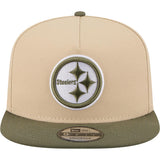 NFL Pittsburgh Steelers New Era Two-Tone Drift Wood 9FIFTY A-Frame Snapback Hat - Tan