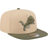 NFL Detroit Lions New Era Two-Tone Drift Wood 9FIFTY A-Frame Snapback Hat - Tan