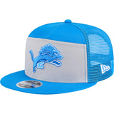 NFL Detroit Lions New Era Outdoor 9FIFTY Split Panel Snapback Hat - Gray