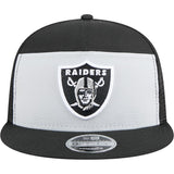 NFL Las Vegas Raiders New Era Outdoor 9FIFTY Split Panel Snapback Hat - Gray