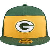 NFL Green Bay Packers New Era Outdoor 9FIFTY Split Panel Snapback Hat - Yellow