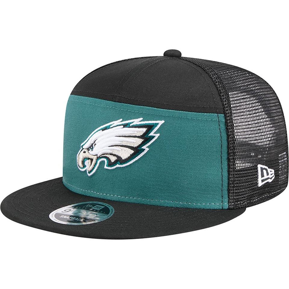 NFL Philadelphia Eagles New Era Outdoor 9FIFTY Split Panel Snapback Hat - Green