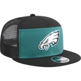 NFL Philadelphia Eagles New Era Outdoor 9FIFTY Split Panel Snapback Hat - Green