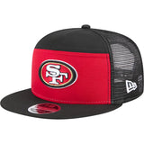 NFL San Francisco 49ers New Era Outdoor 9FIFTY Split Panel Snapback Hat - Red
