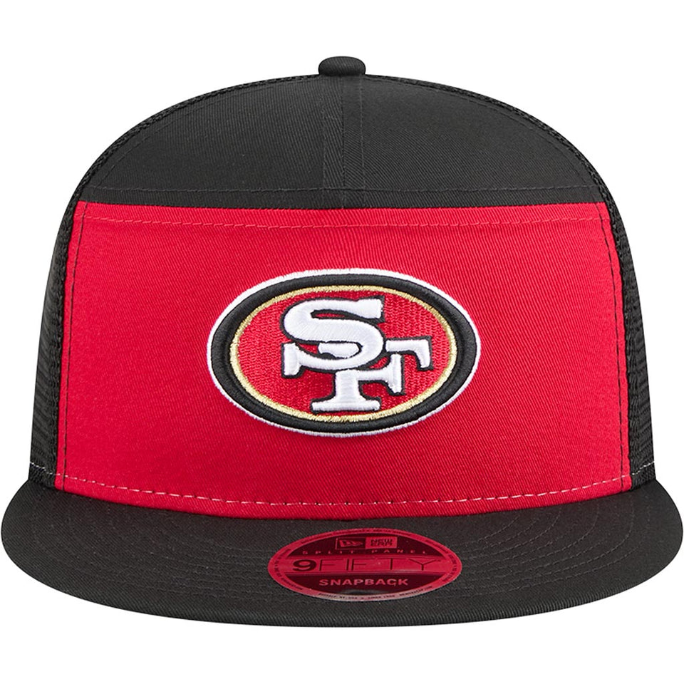 NFL San Francisco 49ers New Era Outdoor 9FIFTY Split Panel Snapback Hat - Red