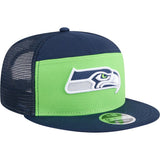 NFL Seattle Seahawks New Era Outdoor 9FIFTY Split Panel Snapback Hat - Green