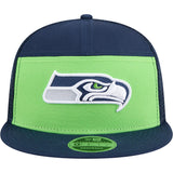 NFL Seattle Seahawks New Era Outdoor 9FIFTY Split Panel Snapback Hat - Green