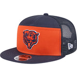 NFL Chicago Bears New Era Outdoor 9FIFTY Split Panel Snapback Hat - Orange