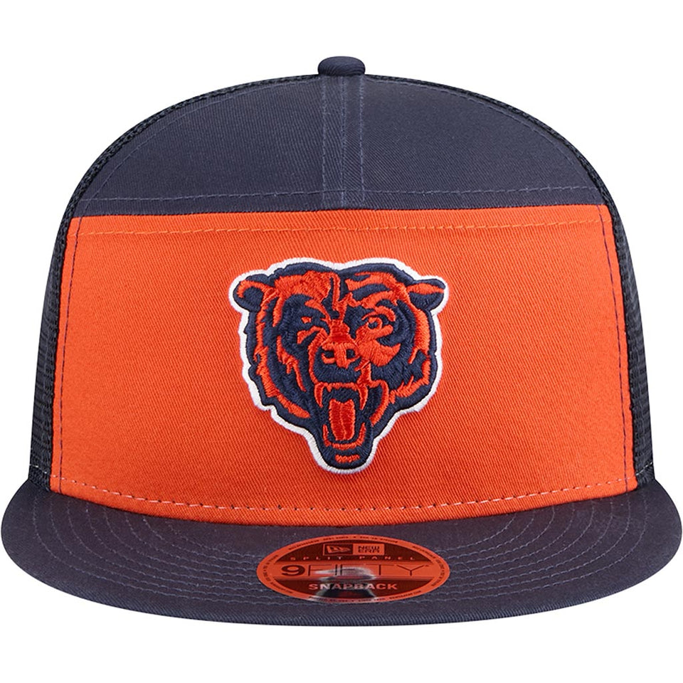 NFL Chicago Bears New Era Outdoor 9FIFTY Split Panel Snapback Hat - Orange