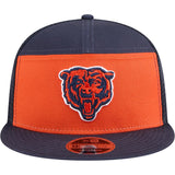 NFL Chicago Bears New Era Outdoor 9FIFTY Split Panel Snapback Hat - Orange