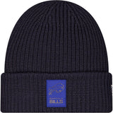 NFL Buffalo Bills New Era 2025 Sideline Cold Weather Cuffed Knit Hat - Charcoal