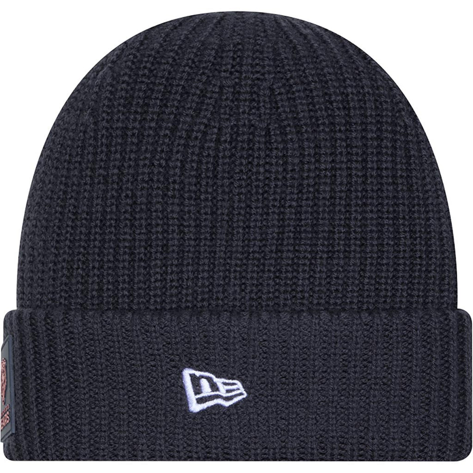 NFL Chicago Bears New Era 2025 Sideline Cold Weather Cuffed Knit Hat - Charcoal