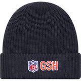 NFL Chicago Bears New Era 2025 Sideline Cold Weather Cuffed Knit Hat - Charcoal