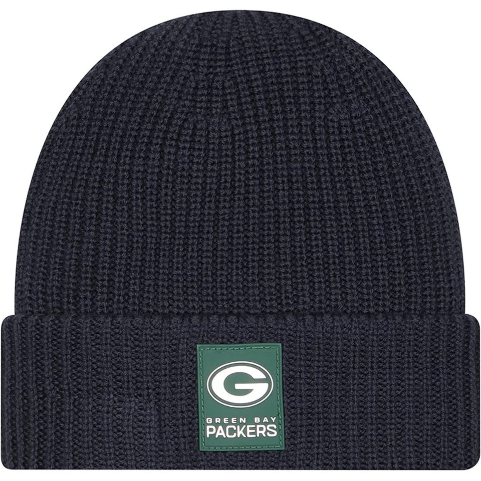 NFL Green Bay Packers New Era 2025 Sideline Cold Weather Cuffed Knit Hat - Charcoal