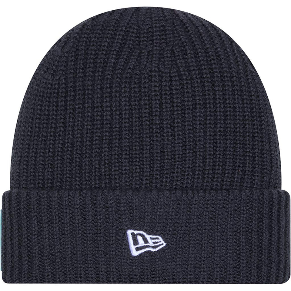 NFL Miami Dolphins New Era 2025 Sideline Cold Weather Cuffed Knit Hat - Charcoal