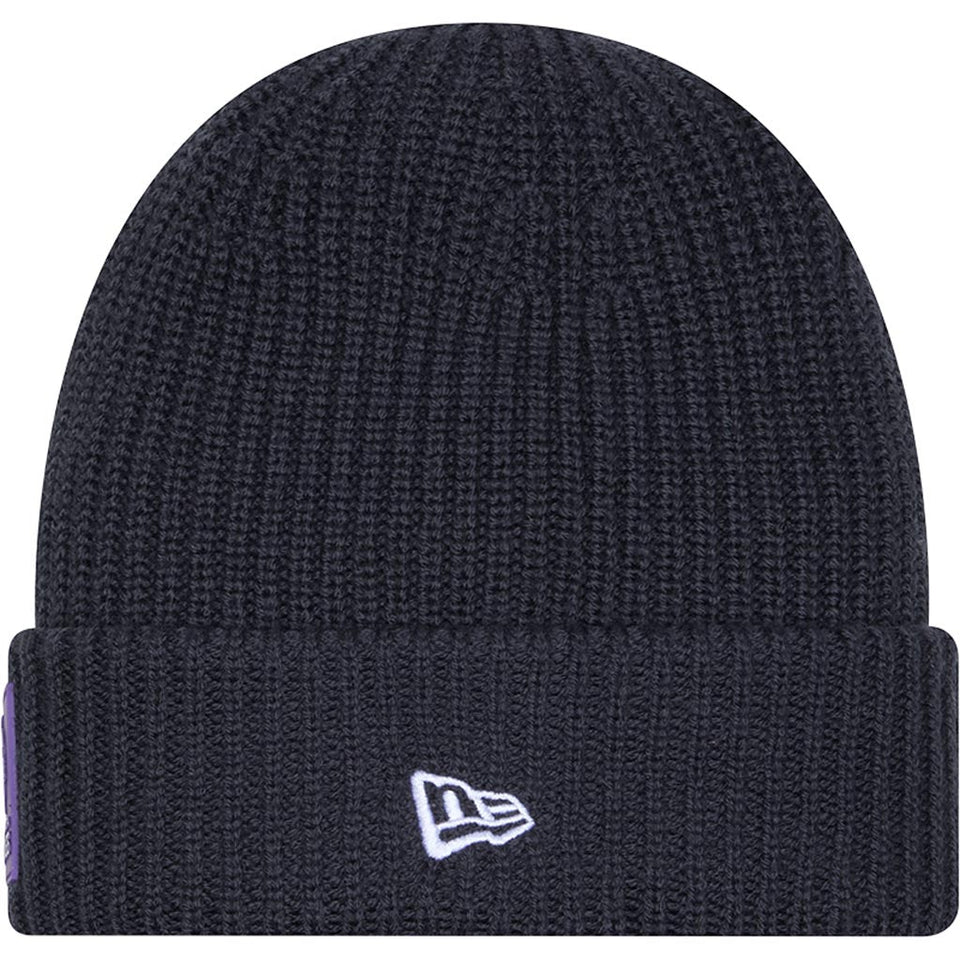 NFL Minnesota Vikings New Era 2025 Sideline Cold Weather Cuffed Knit Hat - Charcoal