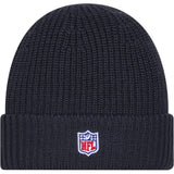 NFL Minnesota Vikings New Era 2025 Sideline Cold Weather Cuffed Knit Hat - Charcoal