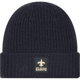 NFL New Orleans Saints New Era 2025 Sideline Cold Weather Cuffed Knit Hat - Charcoal