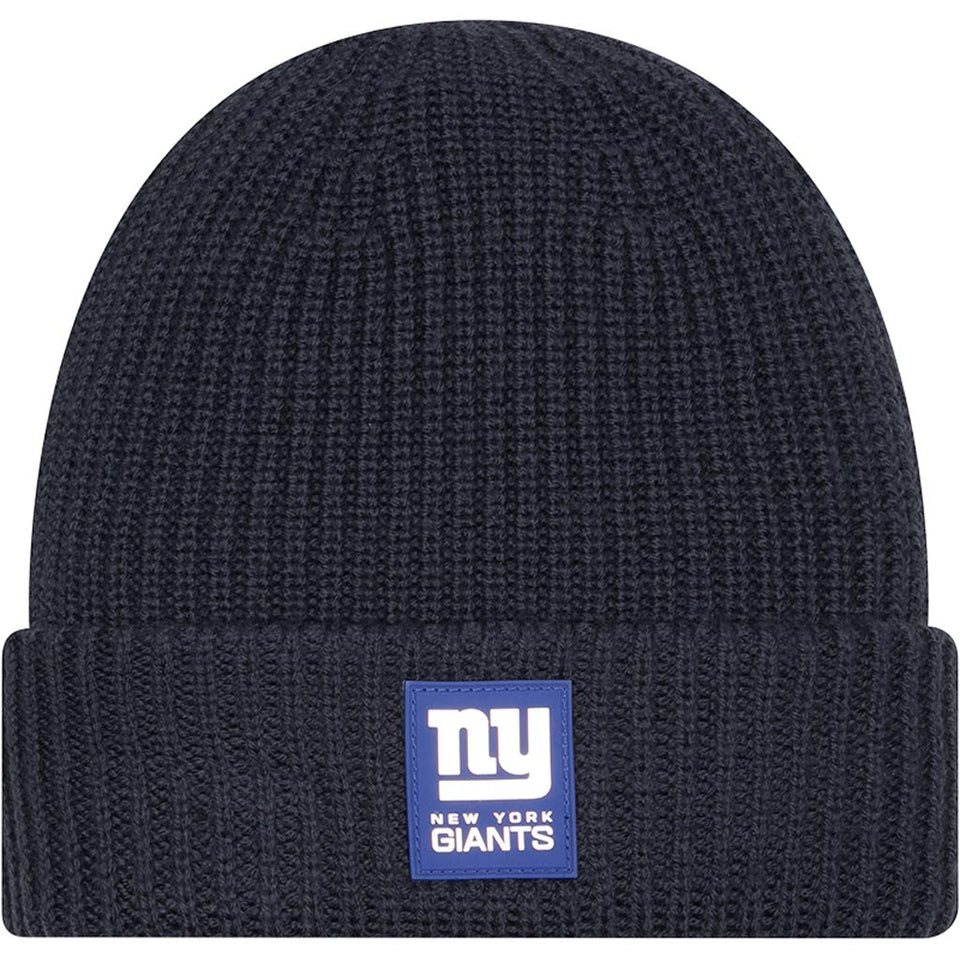 NFL New York Giants New Era 2025 Sideline Cold Weather Cuffed Knit Hat - Charcoal