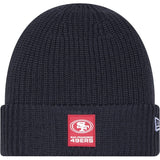 NFL San Francisco 49ers New Era 2025 Sideline Cold Weather Cuffed Knit Hat - Charcoal