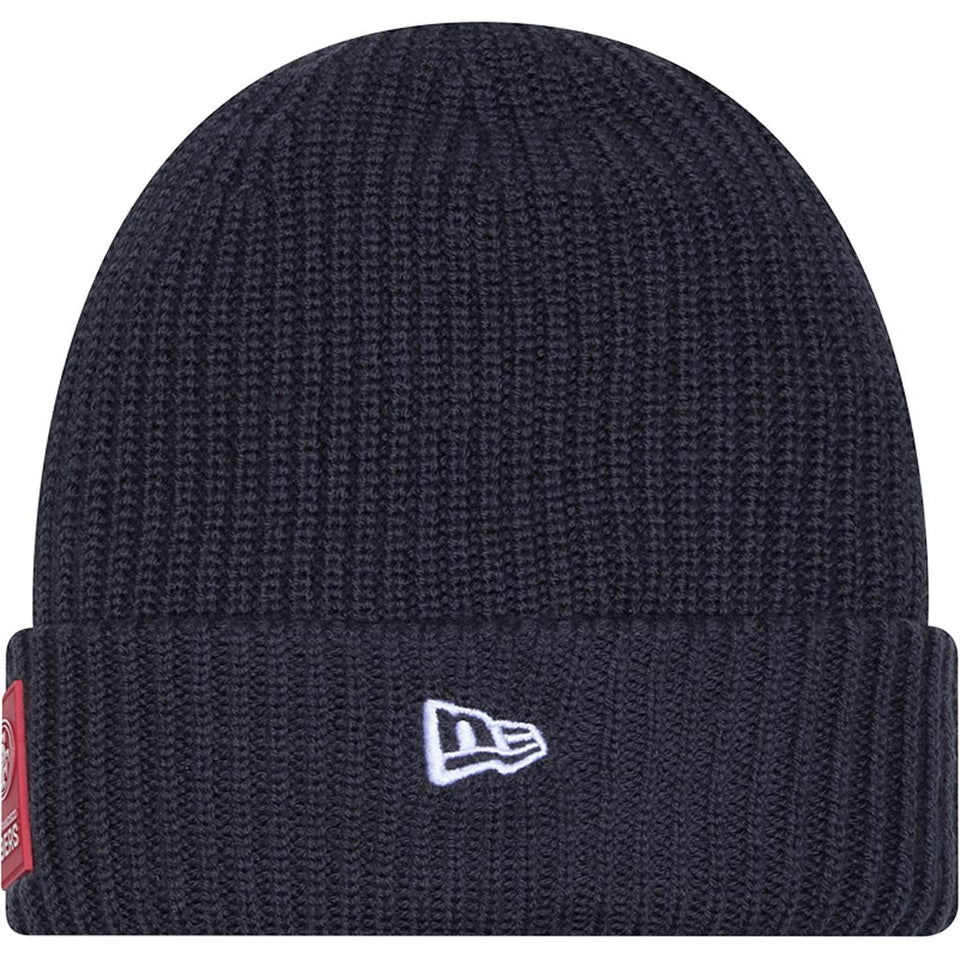 NFL San Francisco 49ers New Era 2025 Sideline Cold Weather Cuffed Knit Hat - Charcoal