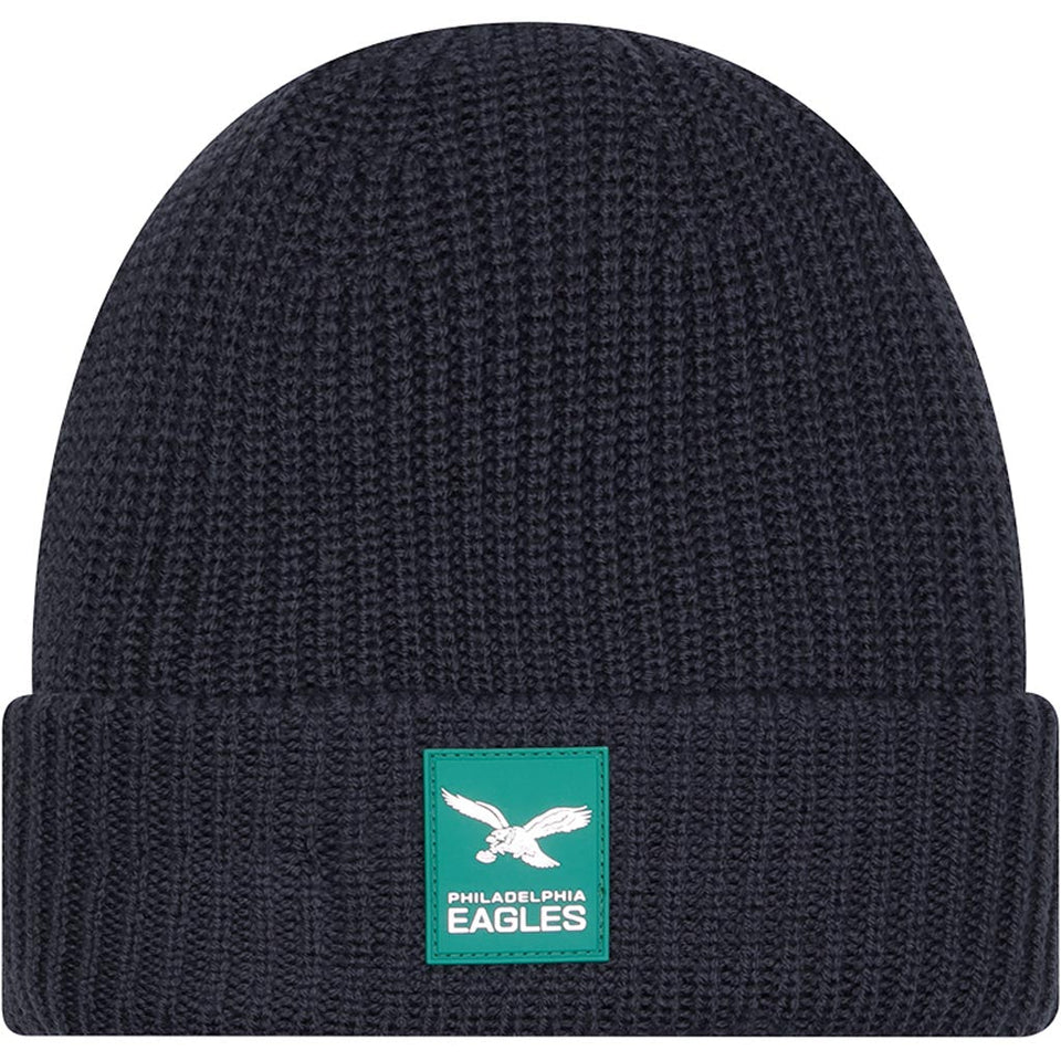 NFL Philadelphia Eagles New Era 2025 Sideline Cold Weather Cuffed Knit Hat - Charcoal