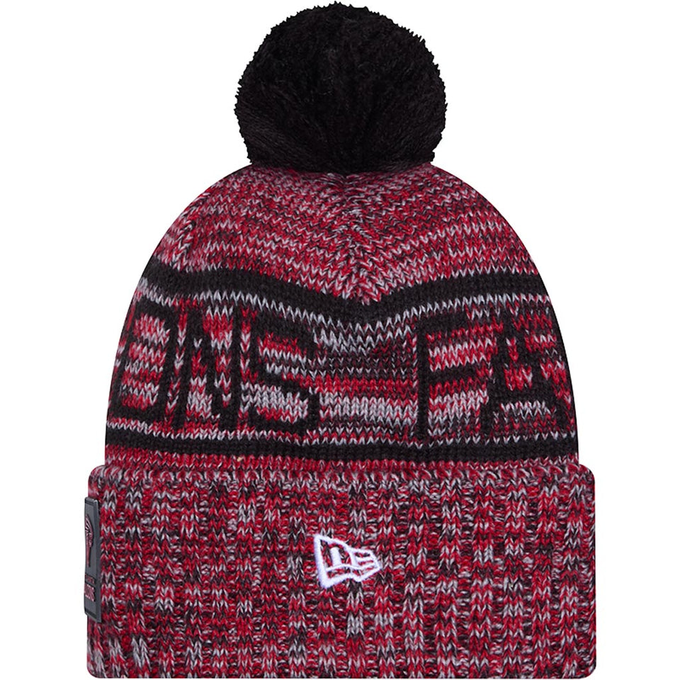 NFL Atlanta Falcons New Era 2025 Sideline Sport Knit Hat - Black