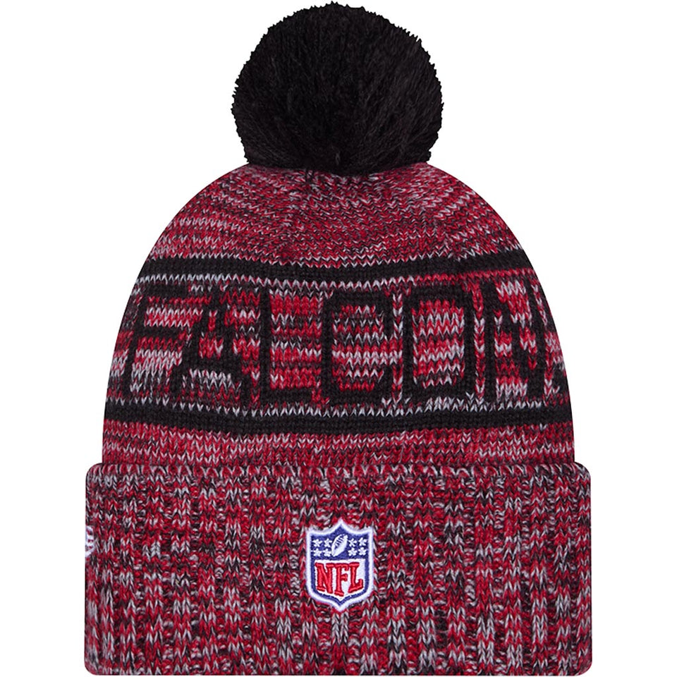 NFL Atlanta Falcons New Era 2025 Sideline Sport Knit Hat - Black