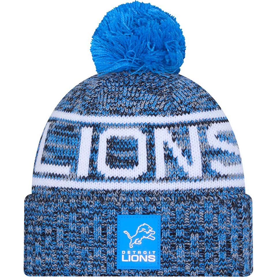 NFL Detroit Lions New Era 2025 Sideline Sport Knit Hat - Blue