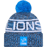 NFL Detroit Lions New Era 2025 Sideline Sport Knit Hat - Blue