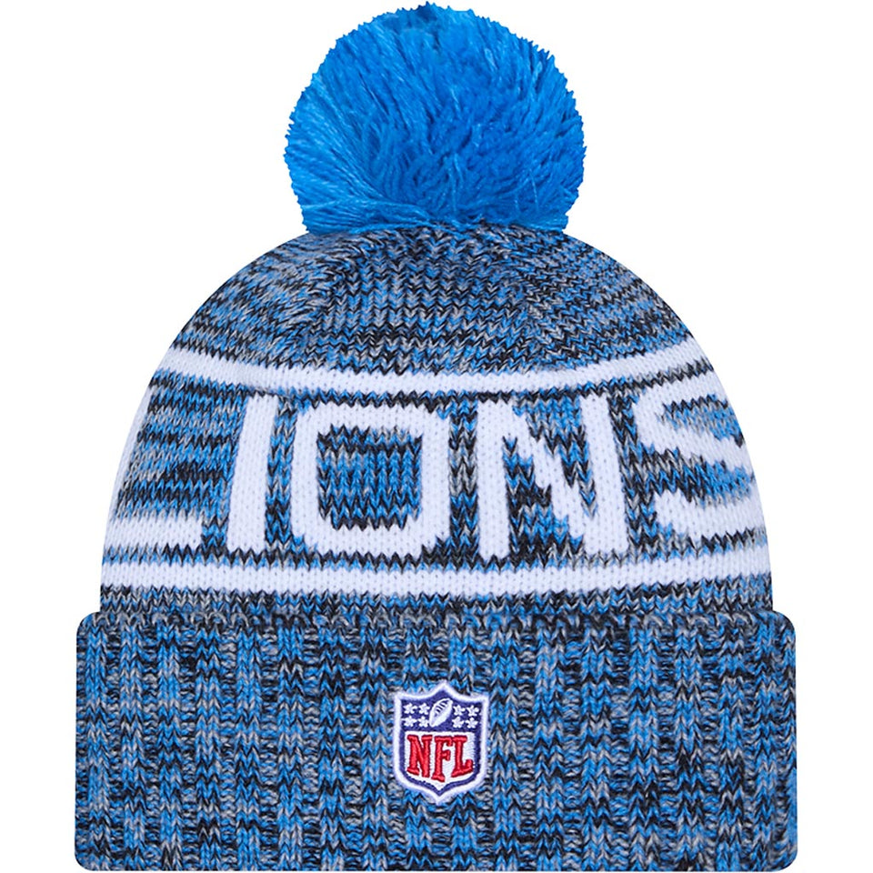 NFL Detroit Lions New Era 2025 Sideline Sport Knit Hat - Blue