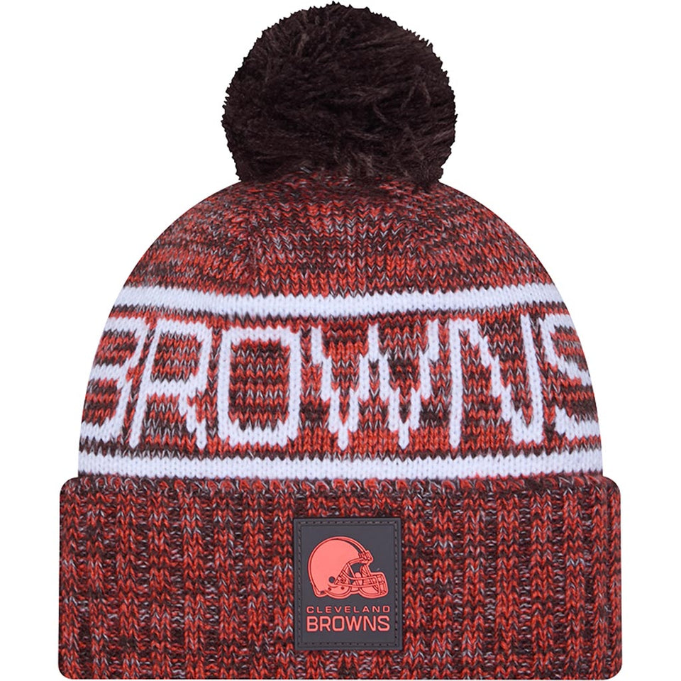 NFL Cleveland Browns New Era 2025 Sideline Sport Knit Hat - Brown