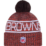 NFL Cleveland Browns New Era 2025 Sideline Sport Knit Hat - Brown